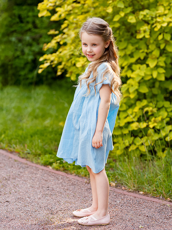Платье Мечта голубой муслин фото 2