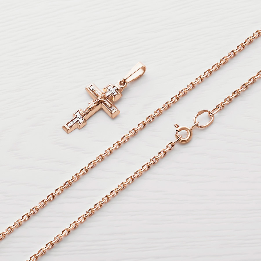 Золотая цепочка "Якорь" 0,6п фото 2