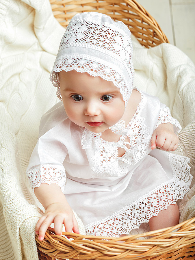 Чепчик хлопковый "Нарядный" фото 4