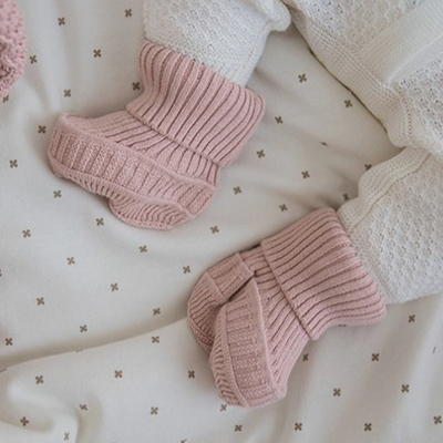 Фото товара "Пинетки Loom вязаные из хлопка" из магазина ЛиноБамбино