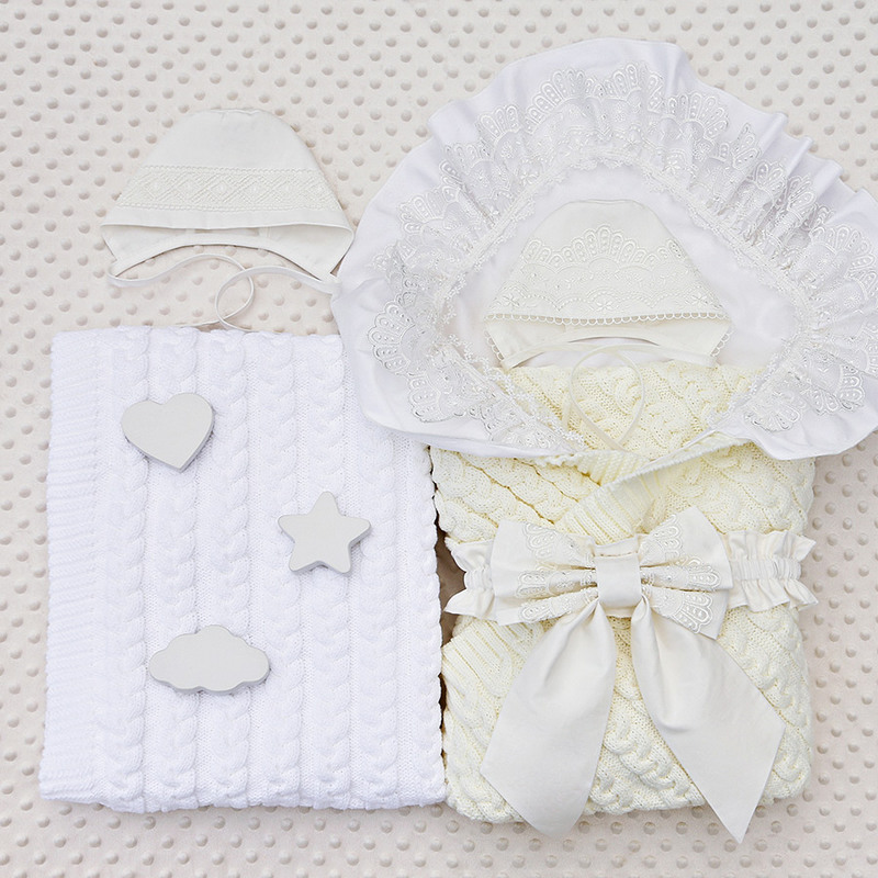 Комплект на выписку "Конфетти" молочный фото 2