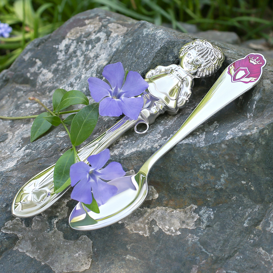 Серебряная ложка и погремушка "Принцесса" фото 2