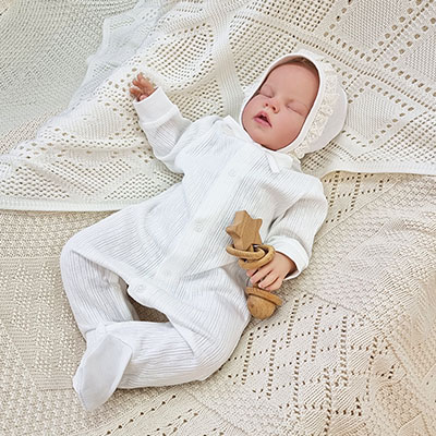 Трикотажный комбинезон Ландыш (без чепчика) - миниатюра фотографии товара в каталоге ЛиноБамбино