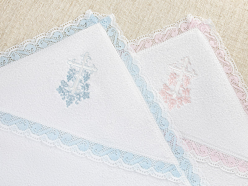 Кружевное полотенце с капюшоном "Крест с лозой" фото 7