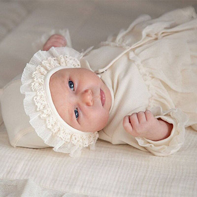 Фото товара "Комплект "Рюш" крем" из магазина ЛиноБамбино