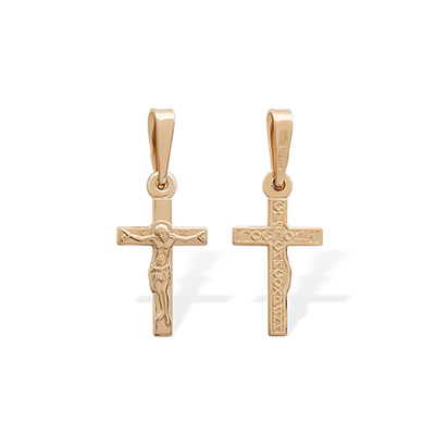 Фото товара "Золотой крестик 11987АКВ" при наведении