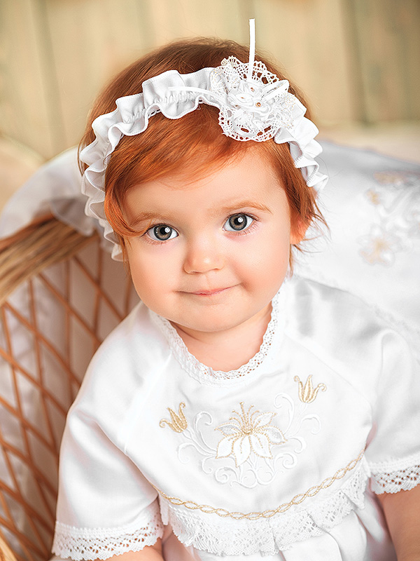 Повязка с цветочком "Ангелина" фото 1