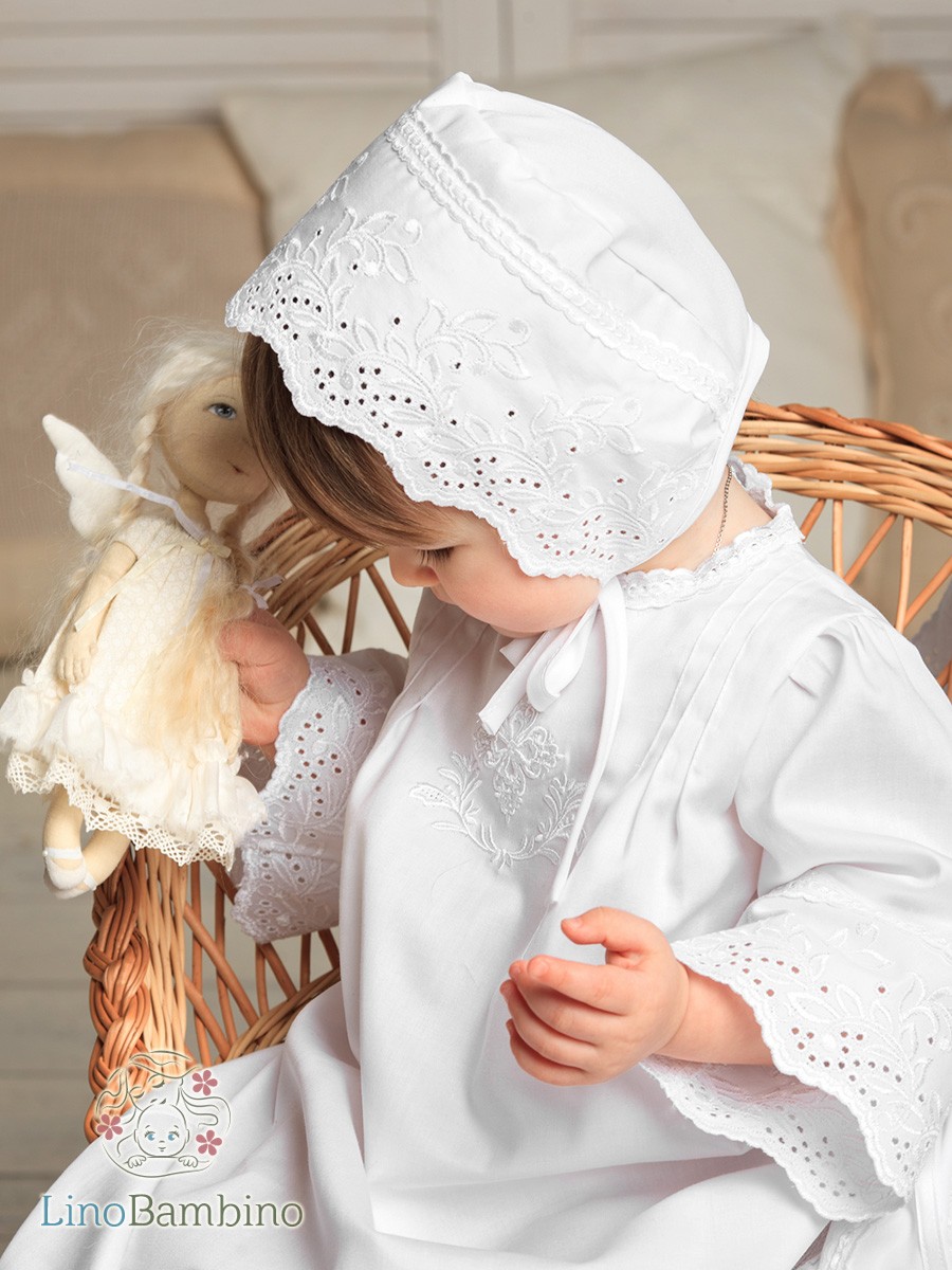 Крестильное платье "Елена" для девочки фото 5