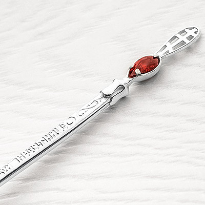 Серебряная ложечка "Дорогому крестнику"