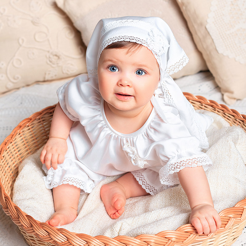 Косынка с цветочком "Ангелина" фото 4