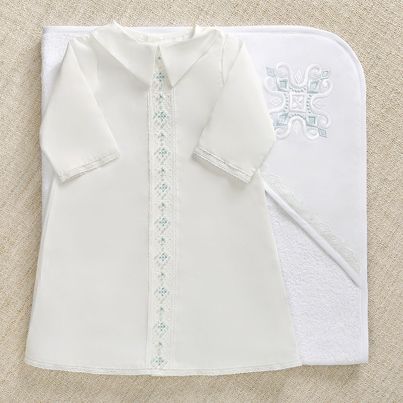 Махровый полотенце с уголком "Крестик с ромбиками" фото 6