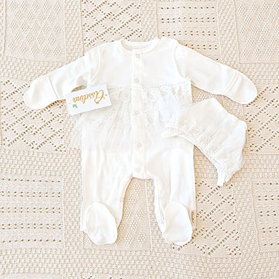 Комплект на выписку "Роуз" - миниатюра фотографии товара в каталоге ЛиноБамбино