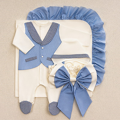 Костюмчик/комплект с уголком Денди яркая полоска - миниатюра фотографии товара в каталоге ЛиноБамбино