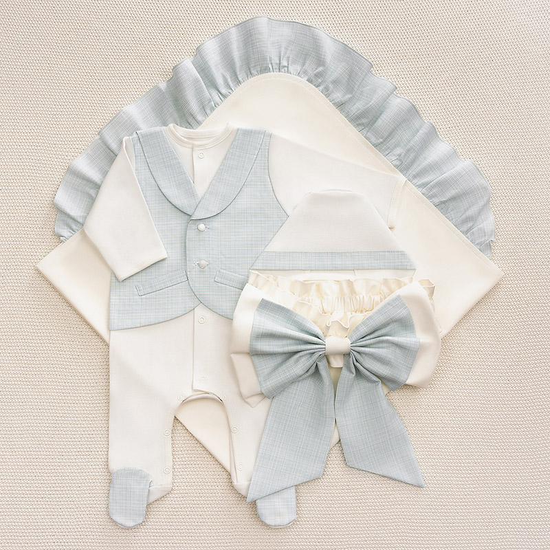 Костюмчик/комплект с уголком Денди всплеск волны фото 4