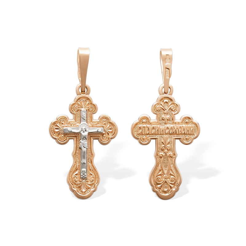 Золотой крестик 11003АКВ фото 1