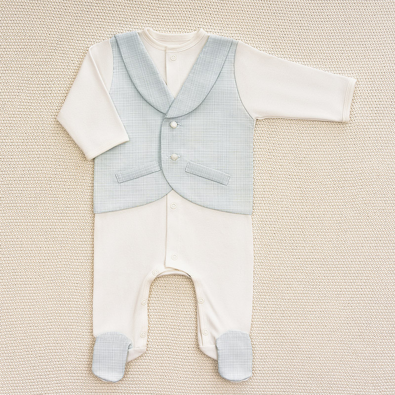 Костюмчик/комплект с уголком Денди всплеск волны фото 2