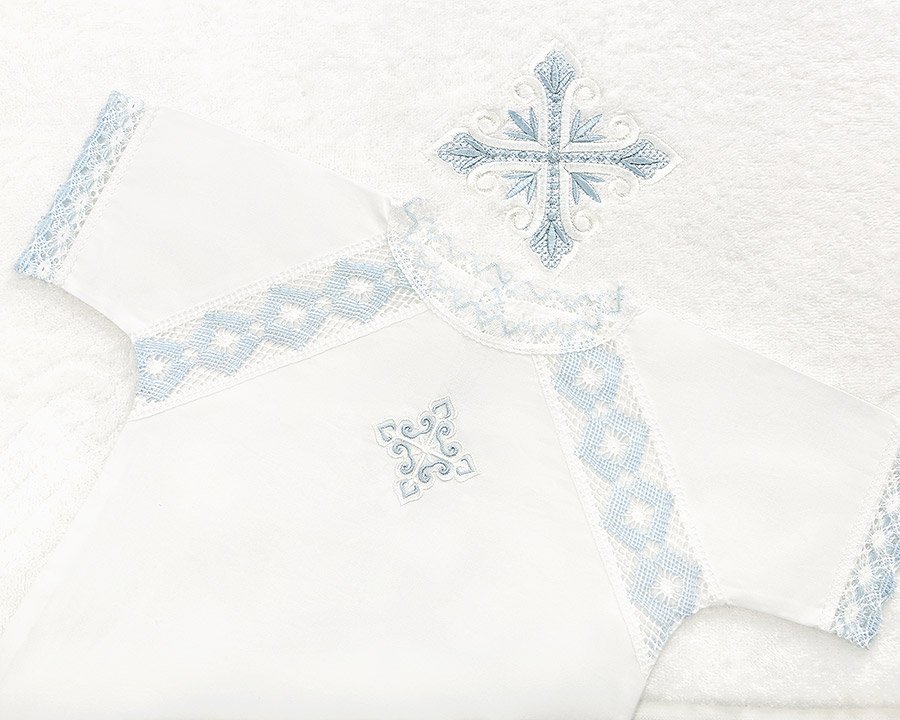 Крестильная рубашка "Александр" для мальчика фото 5