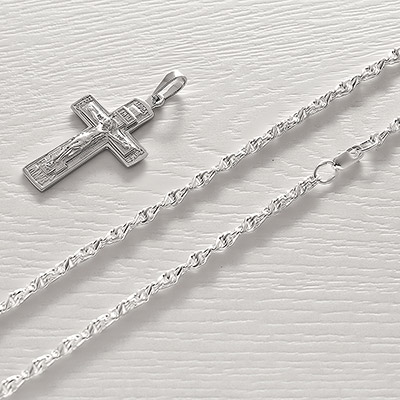 Серебряная цепочка Аврора 0,6