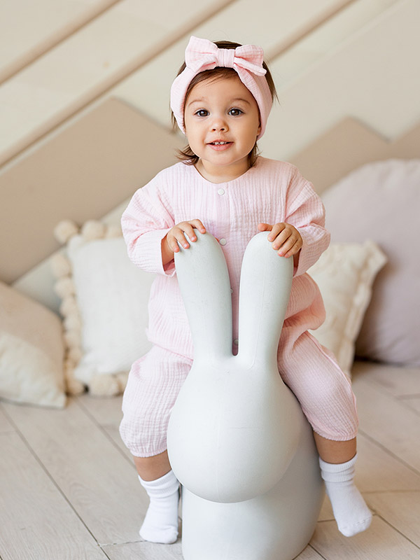 Комбинезон Облачко сахарная вата из муслина фото 3