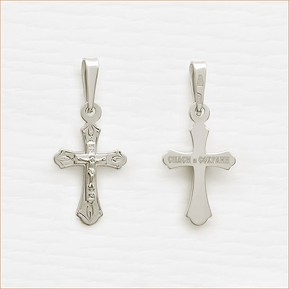 Золотой крестик 12715АКВ фото 3