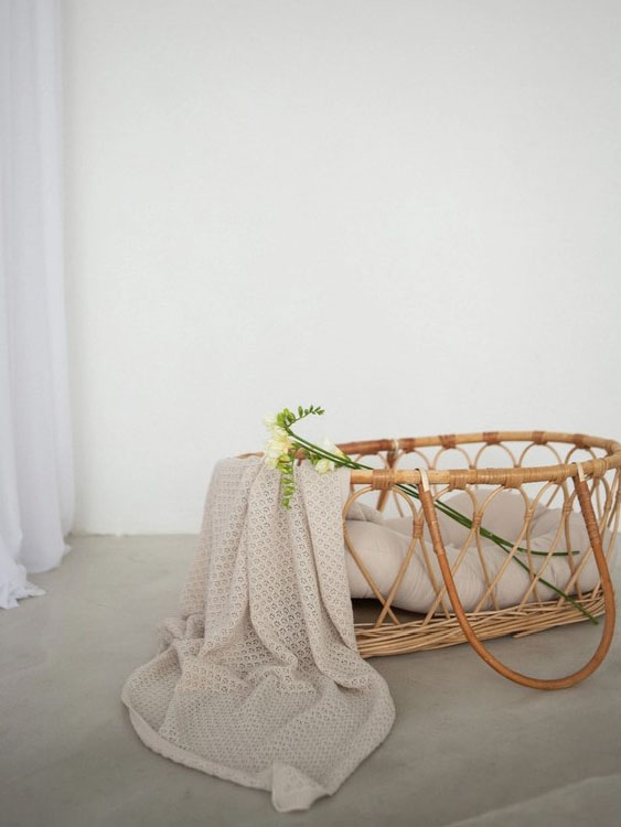 Ажурная пеленка-плед топленое молоко фото 1