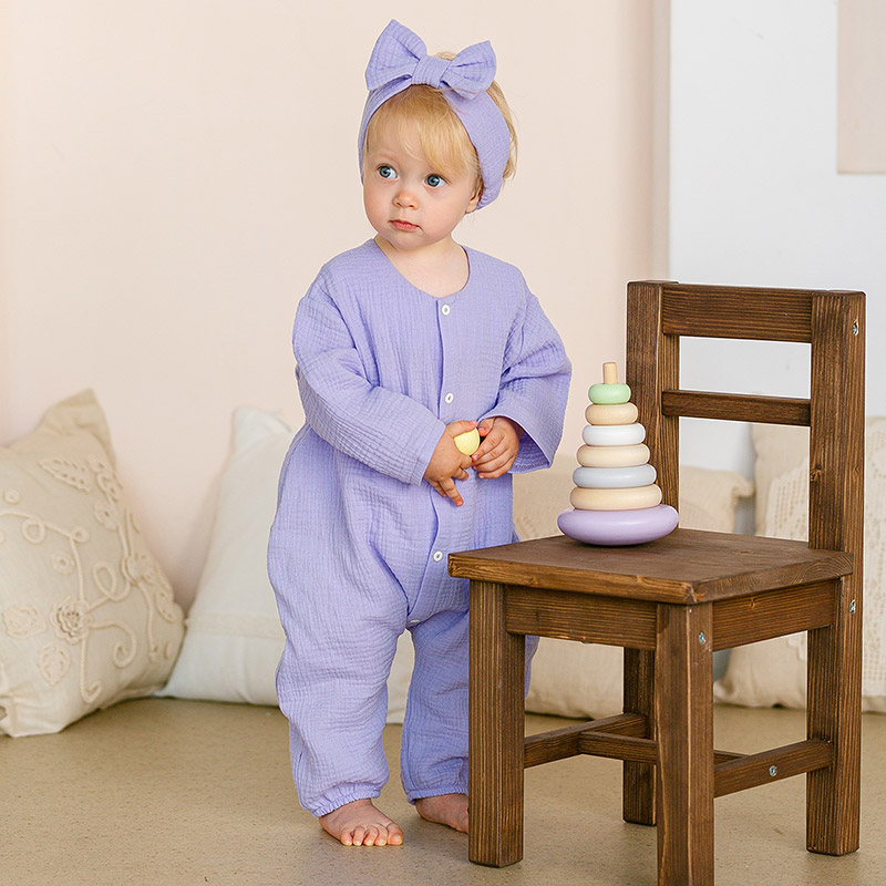 Повязка с бантом муслиновая фото 9