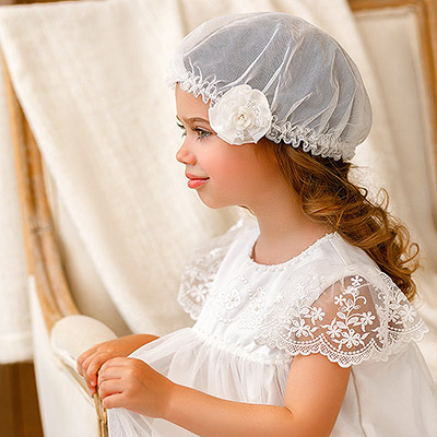 Фото товара "Крестильный набор  "Анастасия" с кружевным полотенцем" при наведении