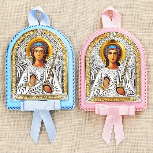 Детская икона "Ангел-хранитель" - миниатюра фотографии товара в каталоге ЛиноБамбино