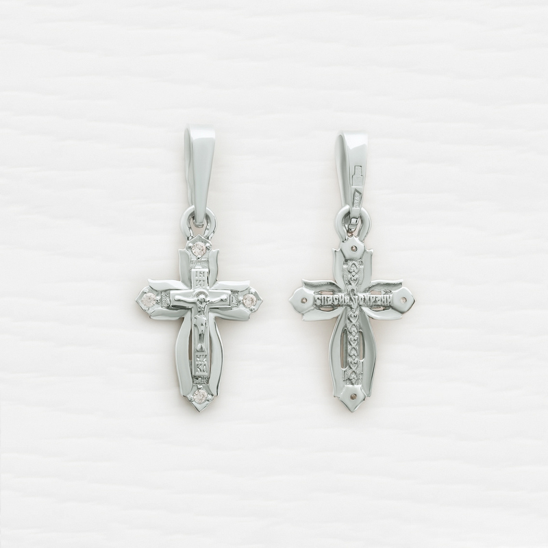 Золотой крестик 20478АКВ фото 1