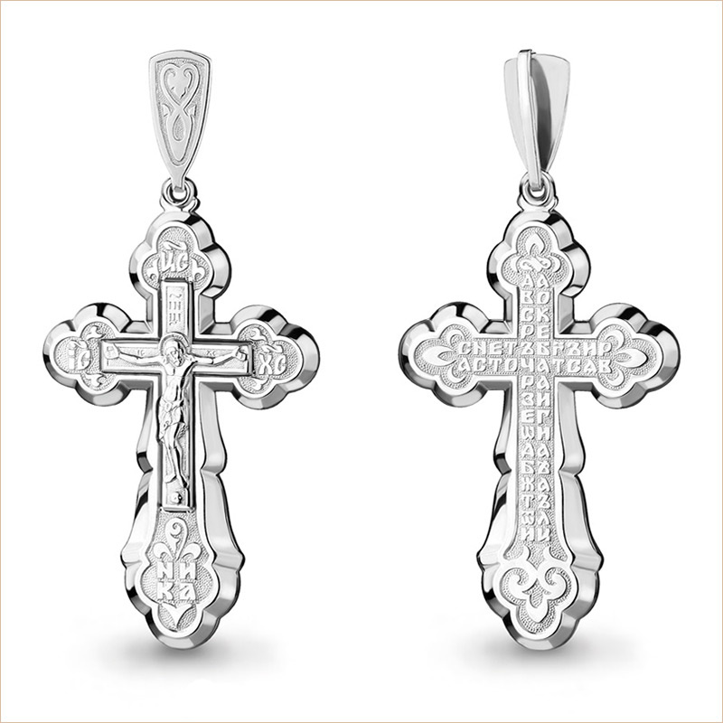 Серебряный крестик 12761АКВ фото 4
