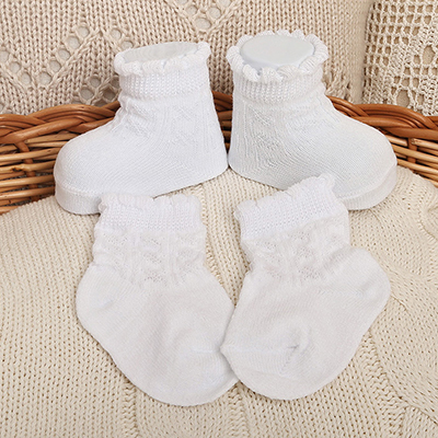Белые детские носочки Смоленские - миниатюра фотографии товара в каталоге ЛиноБамбино