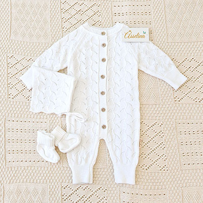 Комплект  "Нила" на выписку, белый