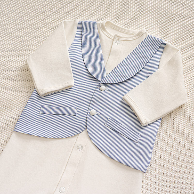 Костюмчик/комплект с уголком Денди нежная полоска фото 3