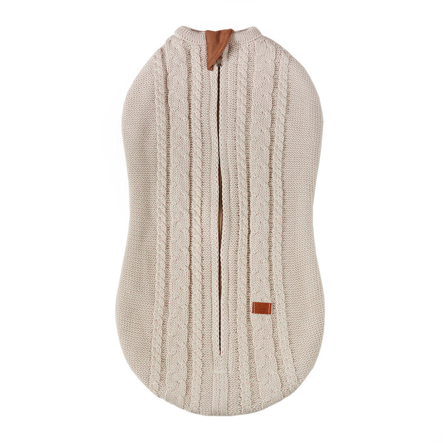 Вязаный кокон для новорожденного Loom топленое молоко фото 2