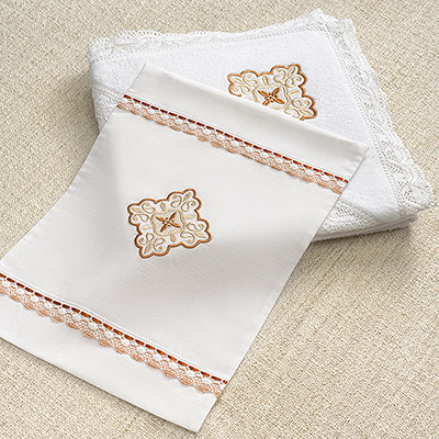 Фото товара "Мешочек для крестильных принадлежностей "Яблочный и медовый Спас"" при наведении