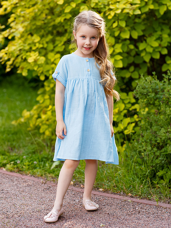 Платье Мечта голубой муслин фото 1