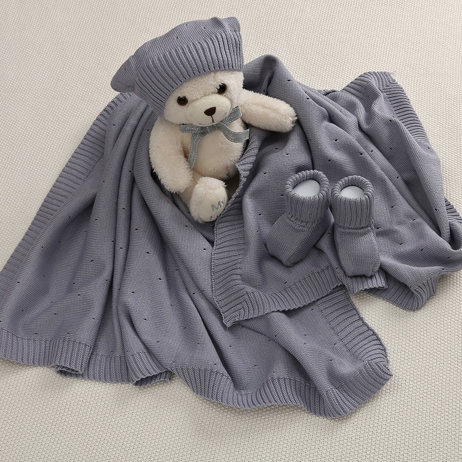 Плед "Капелька" серый фото 3