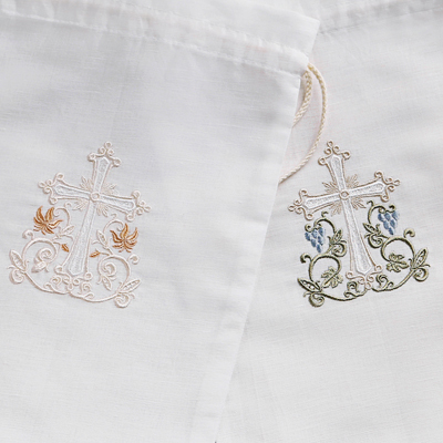 Фото товара "Мешочек для крестильных принадлежностей "Процветший крест"" при наведении