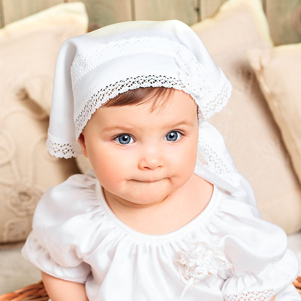 Косынка с цветочком "Ангелина" фото 1