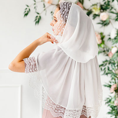 Фото товара "Шелковый капор "Тамара"" из магазина ЛиноБамбино