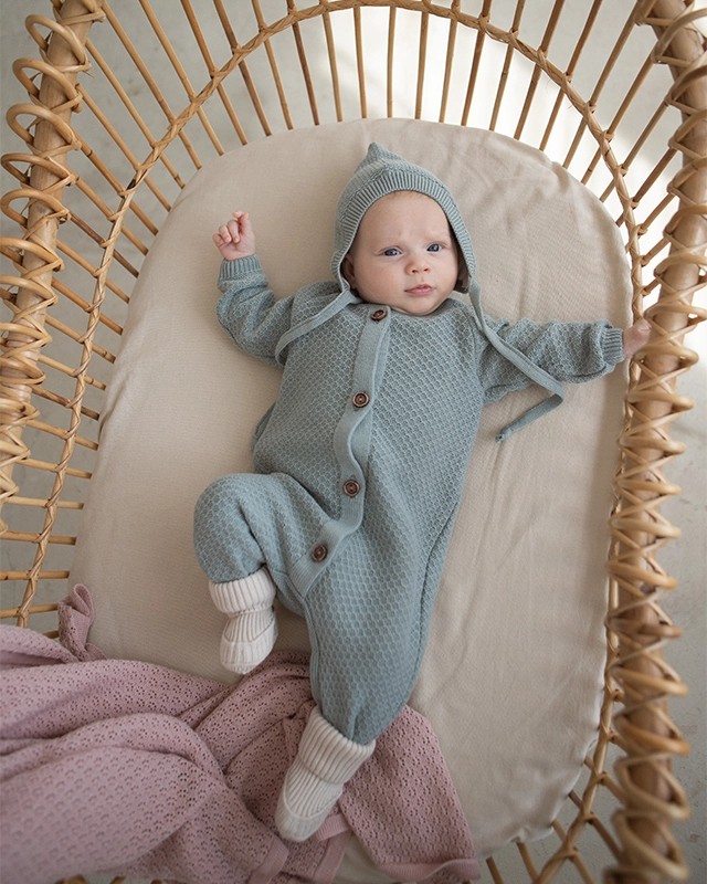 Вязаный текстурный комбинезон Полынь фото 3