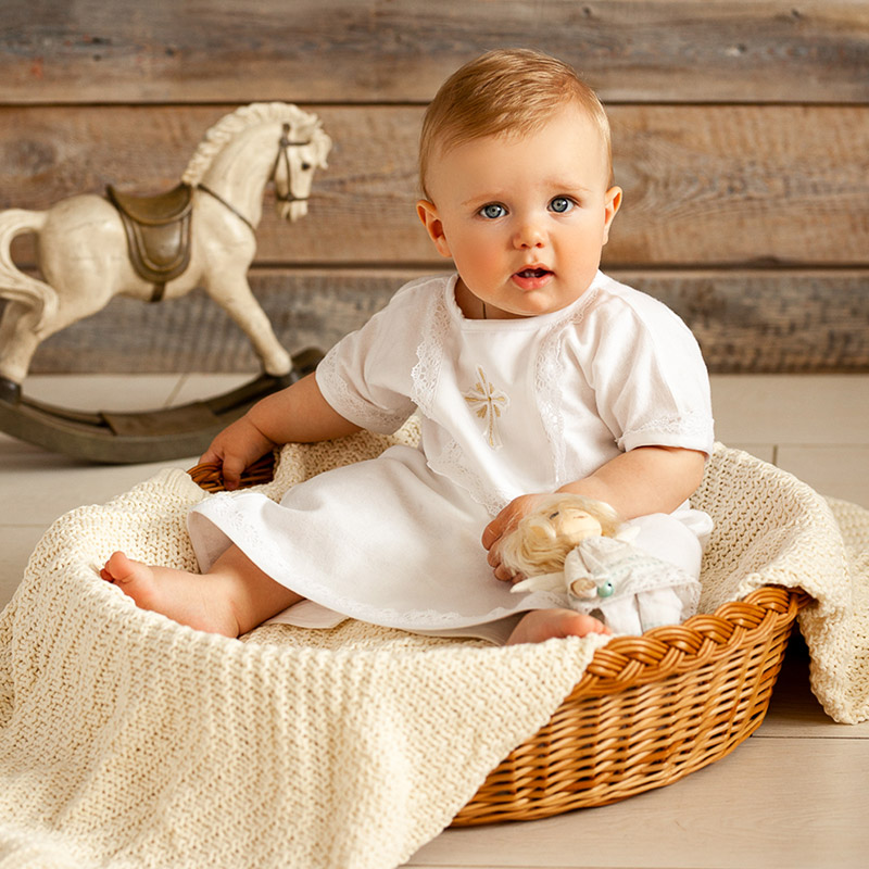 Крестильная рубашка "Светик" универсальная фото 1