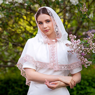 Шелковая накидка "Любовь" - фото из магазина ЛиноБамбино