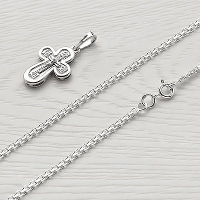 Серебряная цепочка Би2Р 0,4