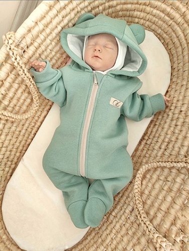 Комбинезон Флеоле футер пыльная мята