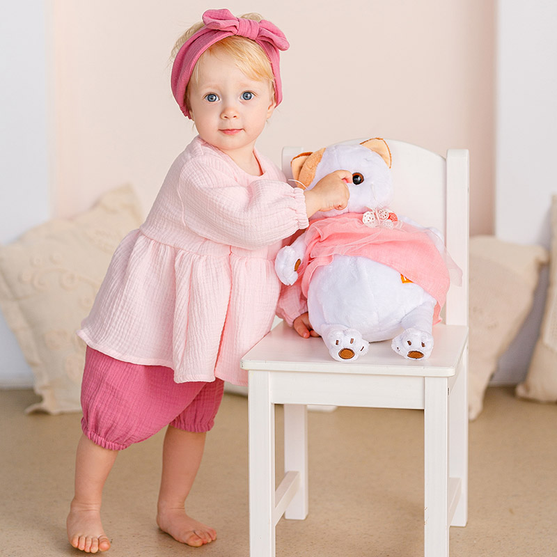 Повязка с бантом муслиновая фото 7