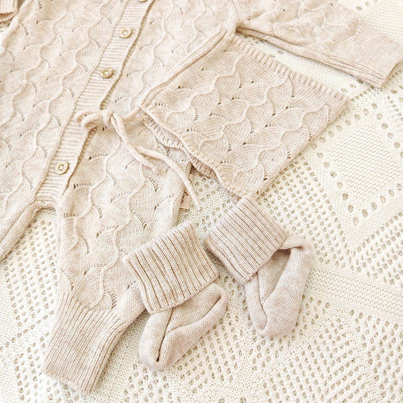 Комплект "Нила" на выписку, крем-брюле фото 2