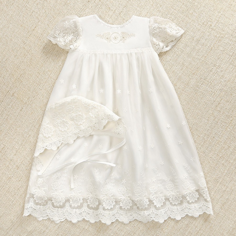 Крестильный комплект "Анастасия" для девочки с крыжмой фото 5