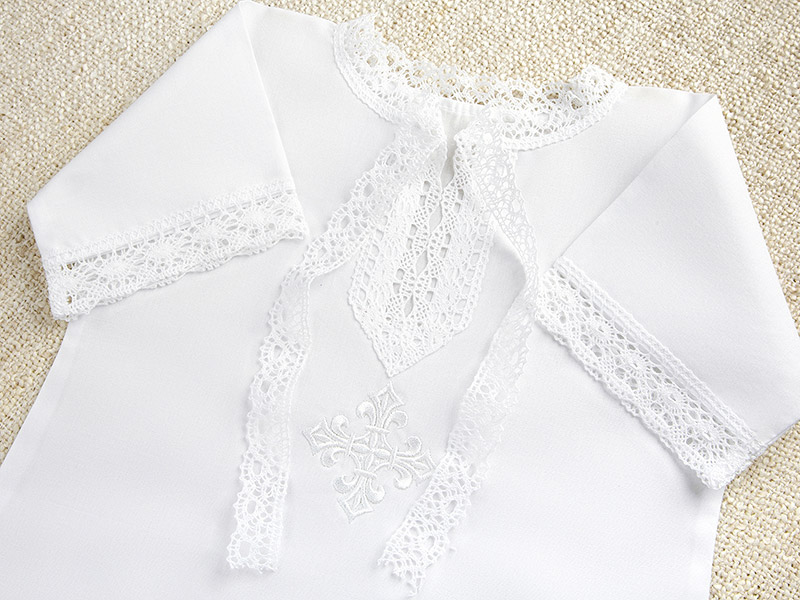 Крестильная рубашка "Классика" универсальная фото 7