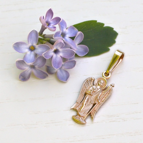 Золотой Ангел-хранитель 11004АКВ - миниатюра фотографии товара в каталоге ЛиноБамбино